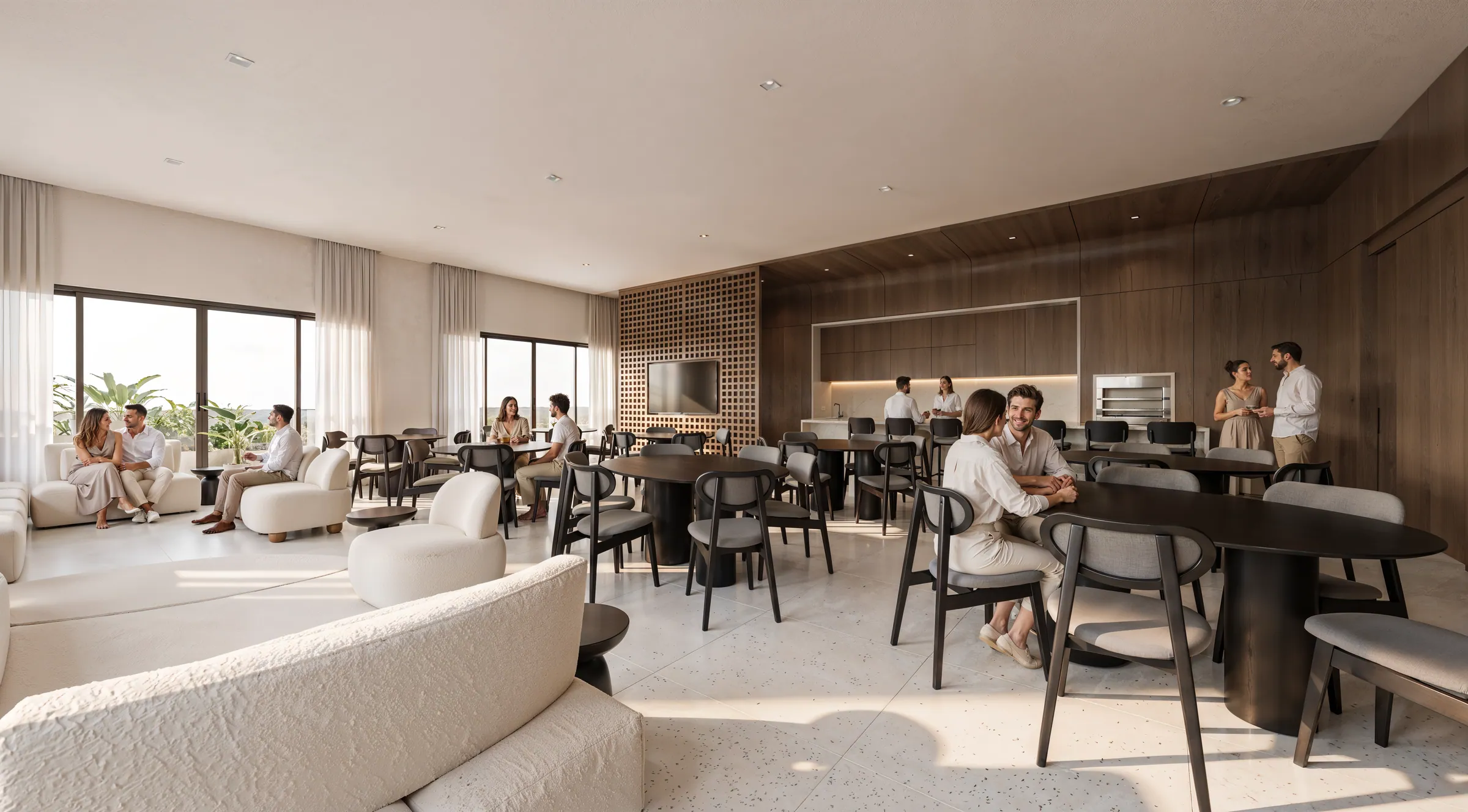 Vistta Curitiba — Áreas sociais · Interiores — Vistta Home Resort, Curitiba, PR